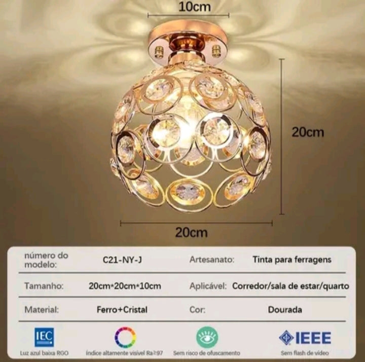 Luminária de teto elegante e funcional