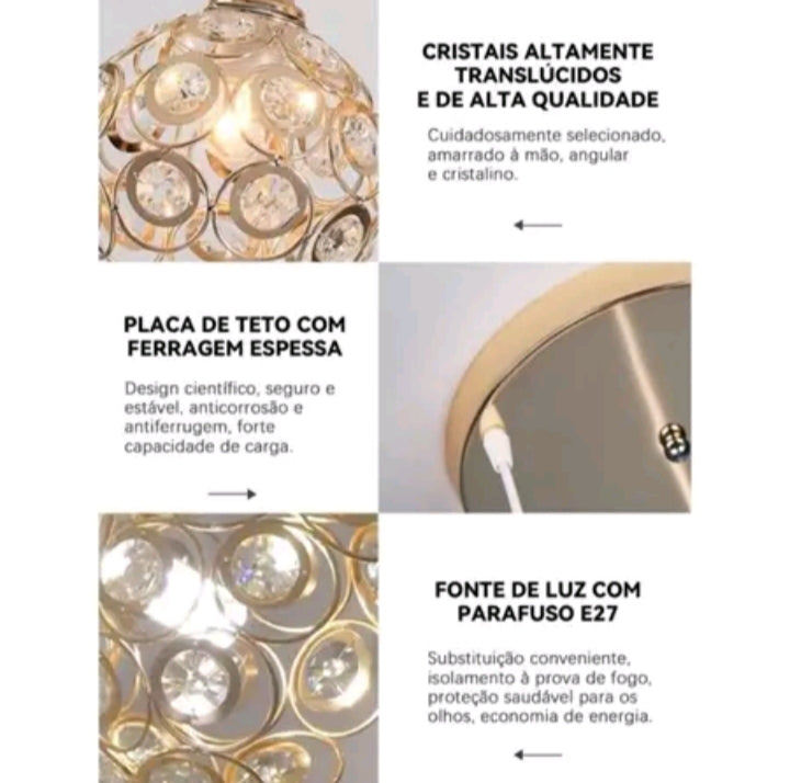 Luminária de teto elegante e funcional